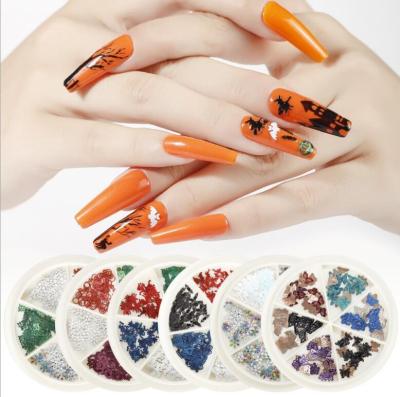 China Nail Beauty 3D Nail Decoration Christmas Snowflake Holographic Nail Slices for sale