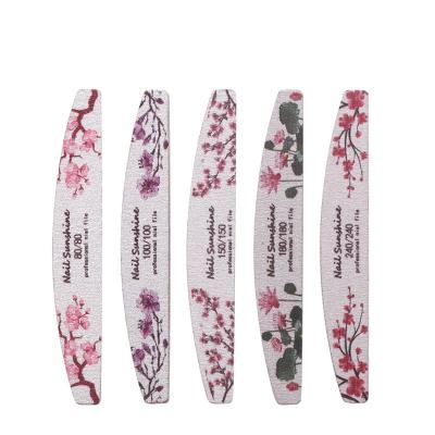 China Nail Art Tools Flower Print Nail Art Tools Nail Sizes Different Grit 80/80 100/100 150/150 180/180 240/240 for sale