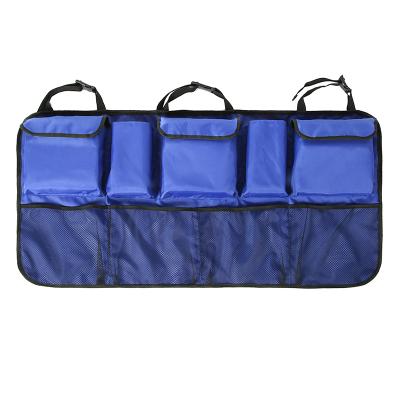 China Universal Car Back Hanging Seat Organizer Sports Cargo Trunk Sports Cargo Back Seat Storage Bag Universal Storage Accessory for sale