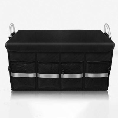 China Luxury High Quality Large Capacity Car Trunk Organizer Folding Car Storage Box for sale