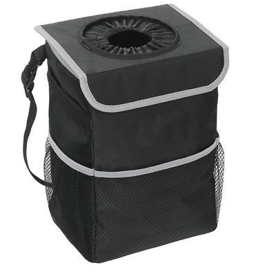 China Luxury Multi Functional Car Storage Bag Chair Mounted Waterproof Folding Trash Can for sale