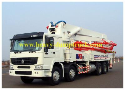 China HOWO-Vrachtwagen zette Concrete Pompen op 47 meters boomiso9001-2008 Te koop