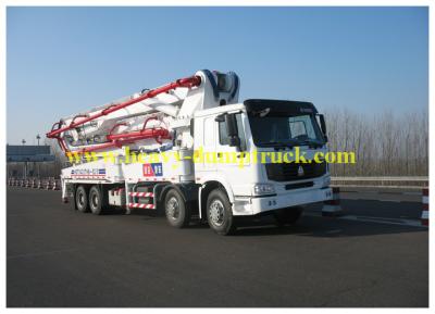 China CCC/van Ce concrete pompvoertuig 37m output 125m3/h, concrete pompaanhangwagen Te koop