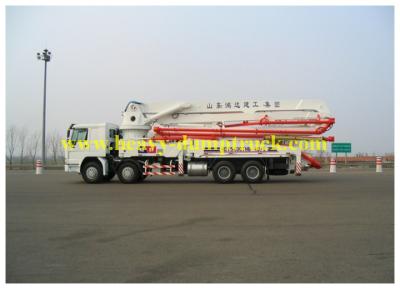 China Sinotruk HOWO concrete pump trucks 48m operation height for Togo with warranty for sale