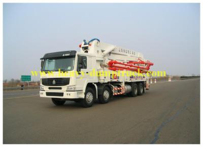 China Chassis Concrete Pump Truck 42M , concrete pumping for buildings for sale