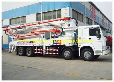 China New Condition Sinotruk HOWO concrete pump truck with 52M Operation Height for sale