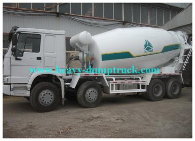 China 25cbm Grote HOWO Concrete Mixervrachtwagen met 8X4 Chassis371hp Witte Kleur Te koop