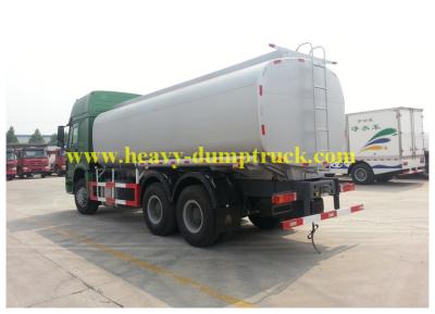 China 30cbm de brandstoftankwagen 6X4 336hp drijft de EURO II Witte Tank van Motor Groene Chassis Te koop