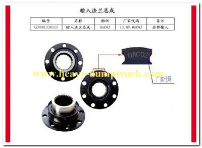 China Input flange assembly HOWO Spare Parts number AZ9981320115 FCC / SGS for sale