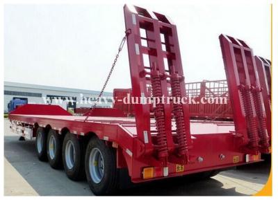 China Hydraulic low bed semi Trailer in mechanical suspension in 3  4  5 axles with warranty for sale