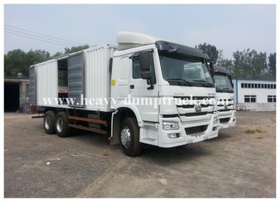 China Motor pesado de la impulsión 6x4 del camión del cargo del alto tejado HW79 litera del doble de 266 caballos de fuerza en venta