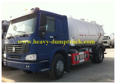 China 400L Fuel Tank sewage suction truck 15 cbm 6X4 Drive 15 CBM ISO / CCC for sale