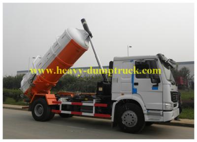 China Self dumping Sanitation Garbage Truck Sinotruk howo 6x4 336hp for city cleaning for sale