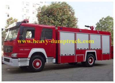 China HOWO Commercial Fire Fighting Trucks 7m3 Water Tank Foam 5 to 50T Capacity for sale