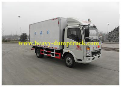 China Howo small refrigerated box truck 1 to 10 tons Sinotruk Famous Brand with warranty for sale