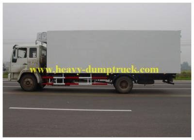 China Small Refrigerated Box Truck 24v 2 tons , -18 C Cargo Van Truck for sale