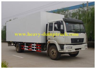 China SINOTRUK howo refrigerated box truck 4x2 for milk transport with warranty for sale