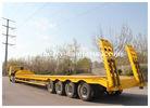 China Strong Semi Low bed Trailer Truck 4 Axles 120 Tons heavy duty utility trailer with warranty for sale