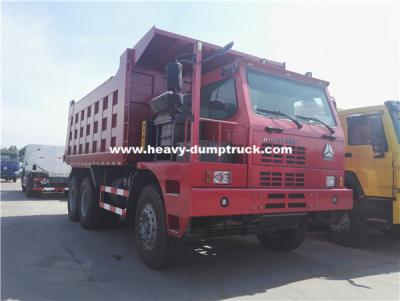 China 70 Ton Howo-van het de Vrachtwagenzz5707s3840aj 32m3 Lichaam van de Mijnbouwstortplaats de Halve Cabine voor Nikkelmineralen Te koop