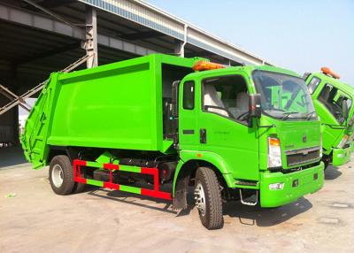 China 8m³ Cubage Sanitation Garbage Truck , Garbage Disposal Trucks Electronic Controll System for sale