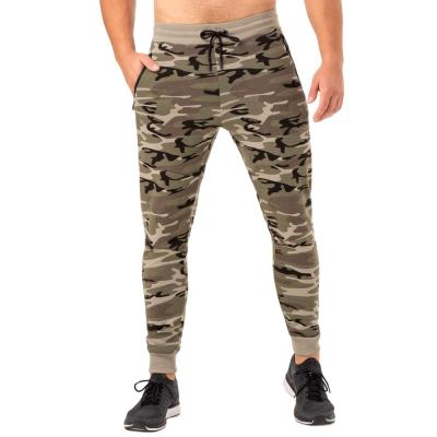 China Custom Mens Zipper Pockets Anti Static Plus Size Camouflage Tapered Sweatpants Gym Joggers Track Pants Camouflage Jogger Pants for sale