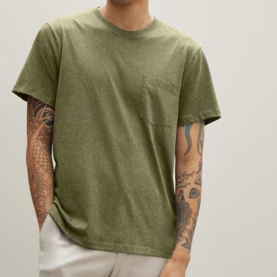 China Streetwear Eco Friendly QUICK DRY Good Quality Cotton Custom Made Custom Men Pocket T Shirt For Printing for sale