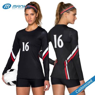 China Girls Volleyball Jersey, Hot Sale Volleyball Uniform, Full Sublimated Volleyball Uniform Customized Size for sale