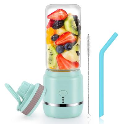 China Easy Handling Cheap Price 420Ml Mini Electric Portable Rechargeable Travel Fruit Fruit Popular Usb Charging Blender Juicer Bottle for sale