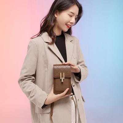 China Other Customization 2022 New Trend Fashion PU Leather Mini Women Handbags Ladies Crossbody Bag Single Shoulder Mobile Phone Bag for sale