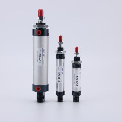 China DE MAL Aluminum Alloy Hotels HONGTO Type 16 / 20 / 25 / Mini Small 32 / 40 / 50 / 63 *25 - 500 Small Pneumatic Cylinder for sale