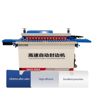 China High Quality Automatic Building Material Shops Small Mini Edging Machine PVC MDF Woodworking Edge Bander Machine With Trimming for sale