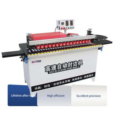 China Hotels Automatic Mini Portable Edge Bander For Small Woodworking Trimming, Cutting And Edging Machine for sale