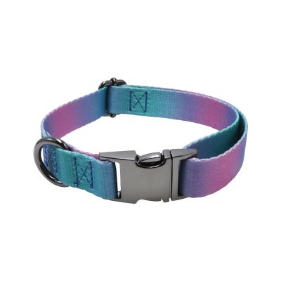 China Wholesale Personalized Pet Polyester Soft Comfortable Adjustable Strap Dog Collar Buckle Collars for sale