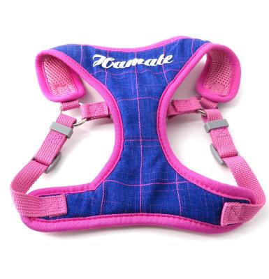 China Factory Price Soft Comfortable Mesh Pet Dog Bandana Pet Detachable Harness Adjustable Vest Soft Pink Blue Color for sale