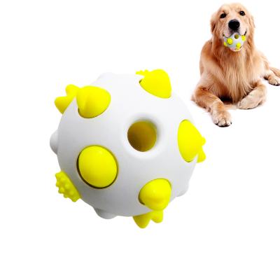 China 2021 New Viable Bite Resistant Training Chew EVA Bouncy Dog Bite Pet Toy Balls Pet Toy for sale