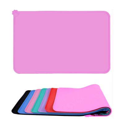 China New Products Waterproof Silicone Wholesale Pet Mat Dog Cat Silicone Feeding Waterproof Pet Food Mat for sale