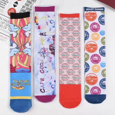 China Colorful Funny Antibacterial Antibacterial 3d Printed Fashion Design Cotton Socks for sale