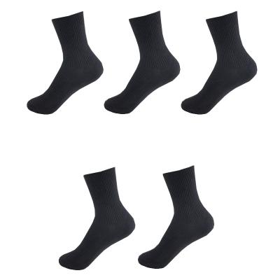 China 5pack Breathable Sample One Hundred Men's Pure Breathable Cotton Socks for sale