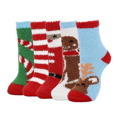 China Comfy Christmas QUICK DRY Fuzzy Womens Winter Cotton Socks from QUICK DRY supplier for sale