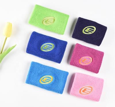 China Custom Sports Cotton Wristbands Color Towel Terry Towel Sports Cotton Sweatband Rainbow Headband Sports Running Basketball Sweat Tennis Wristband for sale