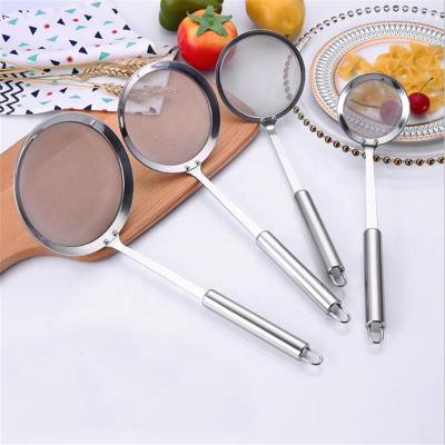 China Viable Super Thick Hot Pot Filter Soup Skimmer Spoon Mesh Percolator Strainer for sale