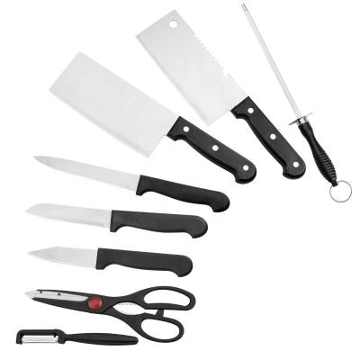 China Sustainable 8pcs Stainless Steel Kitchen Knives Set Yangjiang Super Sharp Chef Knife Set for sale