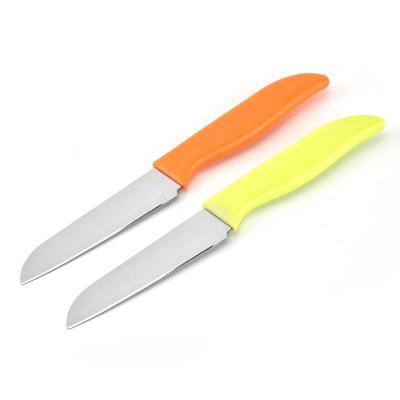 China Sustainable Straight Paring Knife With Safety Sheath, Stainless Steel Kitchen Fruit Serving Paring Knife for sale