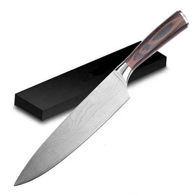 China Sustainable German 8 Inch Chef's Knife High Carbon Stainless Steel Knife With Ergonomic Handle for sale