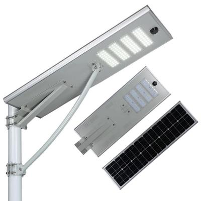 China Outdoor street factory lamp integrated 40w 50w 60w 70w 80w direct road all in one solar street light for sale