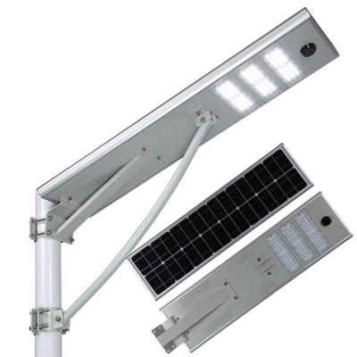 China Street 60w 80w High Brightness Outdoor Waterproof IP65 All In One Solar LED Street Light for sale