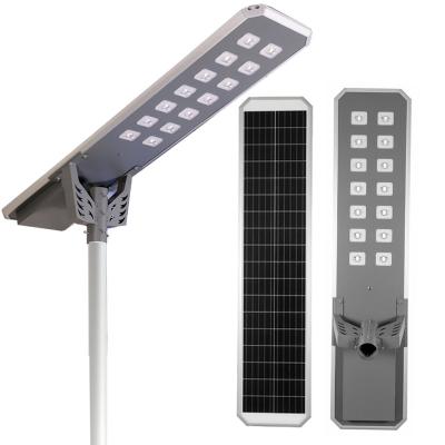 China High Power IP65 Waterproof Outdoor 80w 100w 120w All In One Solar Street Light With Aluminum Housing for sale