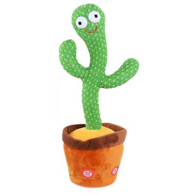 China Kids Dancing Cactus Toys Kids Dancing Cactus Talking Toys for Baby Boy and Girls Talking Sunny Cactus Toy Electronic Plush Toy 120 Songs for sale