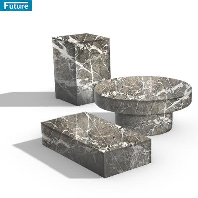 China Custom High End Modern Living Room Furniture Design Marble Tea Table Rectangle Modern Coffee Tables for sale