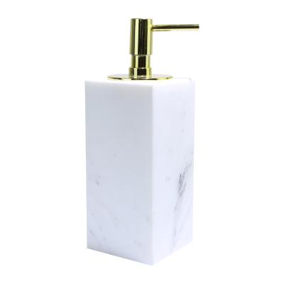 China Contemporary Unique Marble Liquid Pump Bottle Hand Washing Sanifizer Dispenser Emulsion Bottle Bathroom Shower Room Hotel Accessory for sale